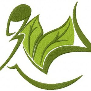 Relaxed mood embroidery design
