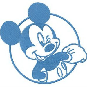 Resourceful Mickey embroidery design