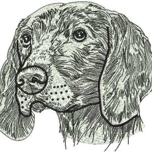 Retriever embroidery design