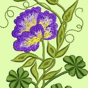 Retro Flower 4  embroidery design