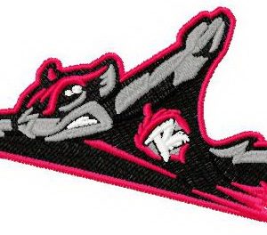Richmond Flying Squirrels logo embroidery design