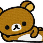 Rilakkuma relax embroidery design