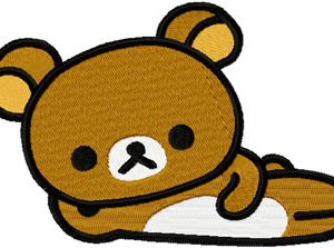 Rilakkuma relax embroidery design