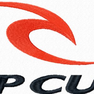 Rip Curl embroidery design