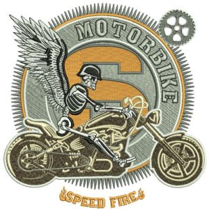 Road angel 2 embroidery design