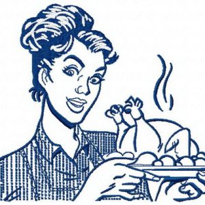 Roast turkey 2 embroidery design