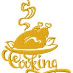 Roast turkey 4 embroidery design