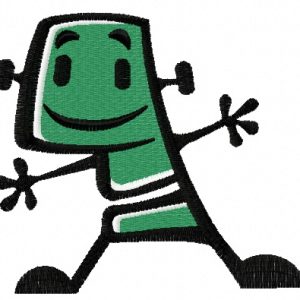 Robot 2 embroidery design