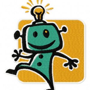 Robot 4 embroidery design