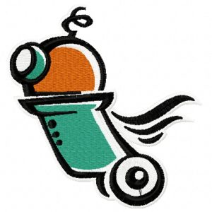 Robot 7 embroidery design