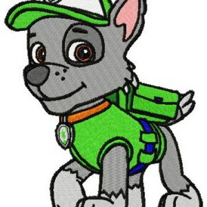 Rocky embroidery design
