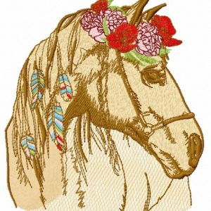 Romantic horse 8 embroidery design