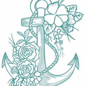 Romantic marine composition 2 embroidery design