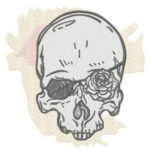 Romantic skull 2 embroidery design