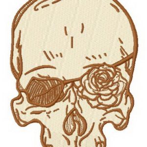 Romantic skull 3 embroidery design