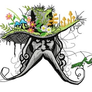 Root man 2 embroidery design
