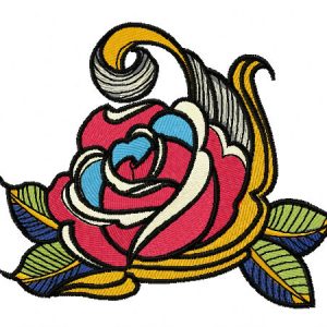 Rose 8 embroidery design