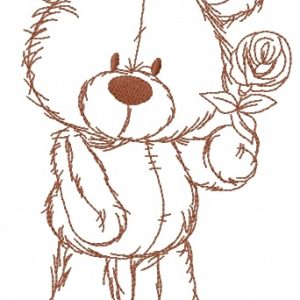 Rose for you 2 embroidery design