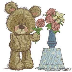 Rose for you embroidery design