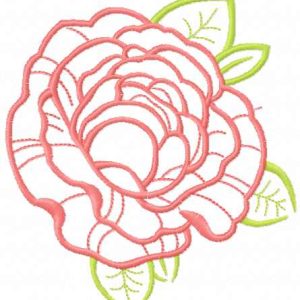 Rose 33 embroidery design