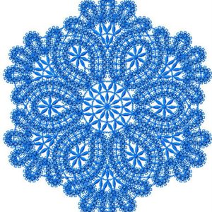 Round lace element 2 embroidery design