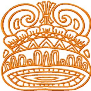 Royal Helmet  embroidery design