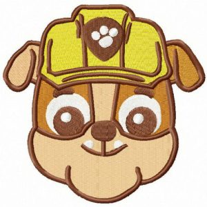 Rubble muzzle embroidery design