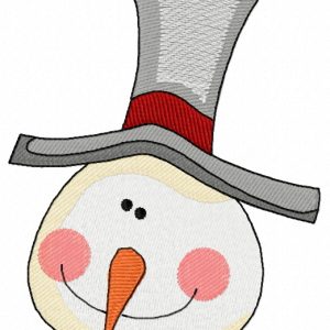 Ruddy snowman 4 embroidery design