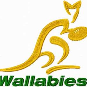 Qantas Wallabies logo embroidery design