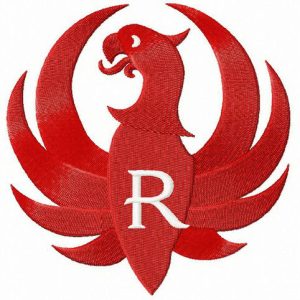 Ruger alternative logo embroidery design