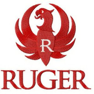 Ruger logo embroidery design