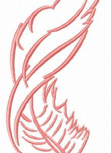 Rush of wind embroidery design