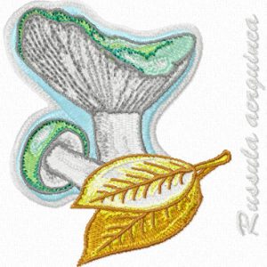 Russula Aeruginea embroidery design