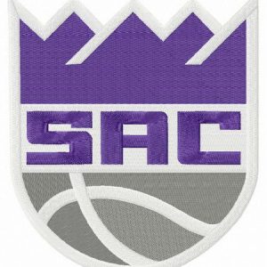 Sacramento Kings alternative logo embroidery design
