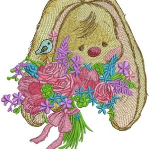 Sad bunny Mi 2 embroidery design