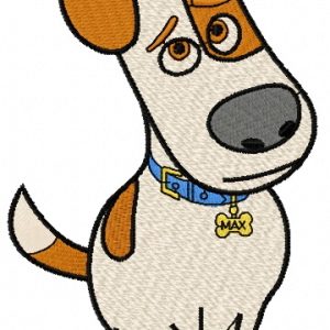 Sad Max embroidery design