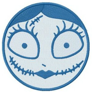 Sally's face embroidery design