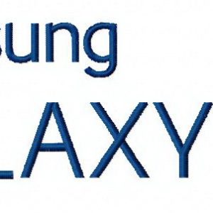 Samsung Galaxe S4 embroidery design