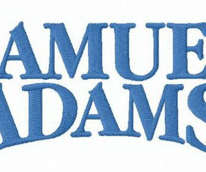 Samuel Adams alternative logo embroidery design