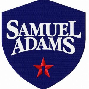 Samuel Adams logo embroidery design