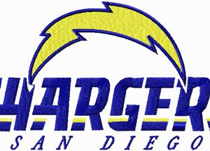 San Diego Chargers embroidery design