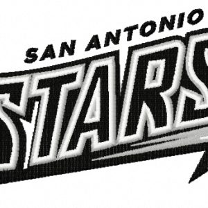 San Antonio Stars logo embroidery design