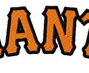 San Francisco Giants logo 3 embroidery design