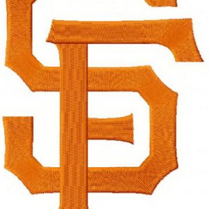 San Francisco Giants cap insignia embroidery design