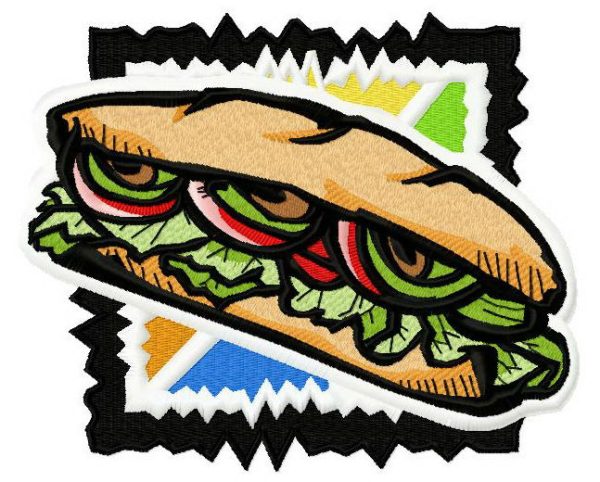 Sandwich embroidery design