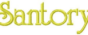 Santory Logo embroidery design