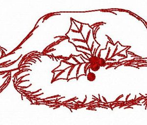 Santa hat simple embroidery design