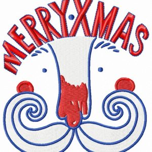 Santa's face 3 embroidery design