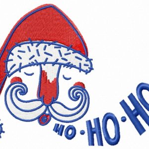 Santa's face embroidery design