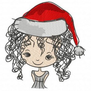Santa's helper embroidery design